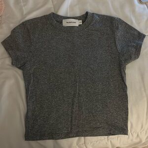 Talentless baby tee size xs, grey
